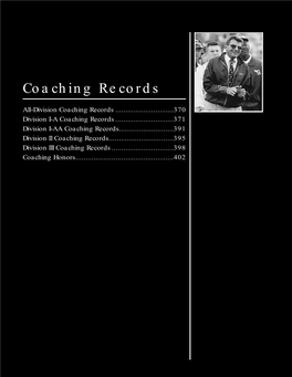 NCAA Football Coaching Records
