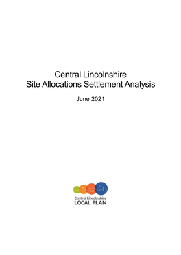 Central Lincolnshire Site Allocations Settlement Analysis