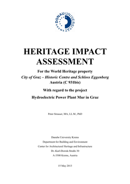 Heritage Impact Assessment