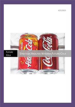 Strategic Analysis Wahaha Future Cola Cola