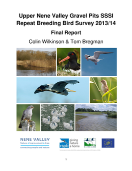 Upper Nene Valley Gravel Pits SSSI Repeat Breeding Bird Survey 2013/14