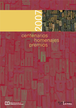 BVCM002654 Centenarios, Homenajes Y Premios 2007