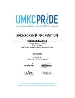 Sponsorship Information