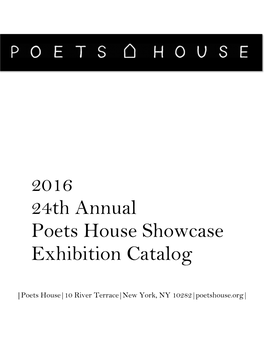 2016 24Th Annual Poets House Showcase Exhibition Catalog
