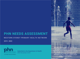 Phn Needs Assessment Western Sydney Primary Health Network