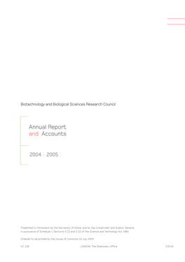 Annual Report and Accounts