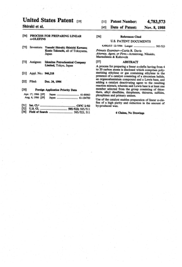 United States Patent (19) 11 Patent Number: 4,783,573 Shiraki Et Al