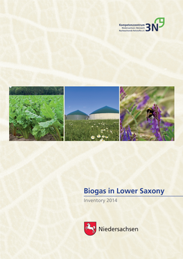 Biogas in Lower Saxony Inventory 2014