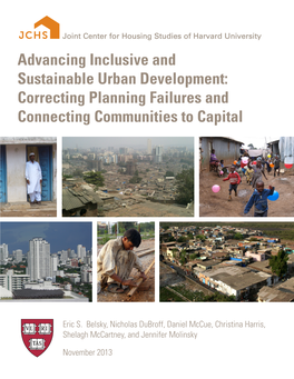 Advancing Inclusive and Sustainable Urban Development: Correcting Planning Failures and Connecting Communities to Capital