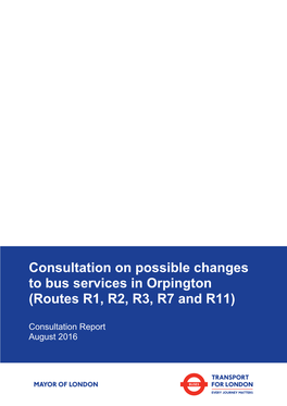 Orpington Bus Routes R1 R2 R3 R7 And