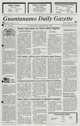 Guantanamo Daily Gazette Sunrise: Tomorrow, 5:37 A.M