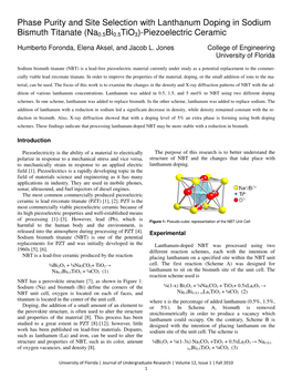 Phase Purity and Site Selection with Lanthanum Doping in Sodium Bismuth Titanate (Na 0.5 Bi 0.5 Tio 3)-Piezoelectric Ceramic