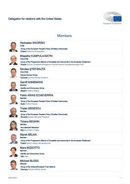 List of Members