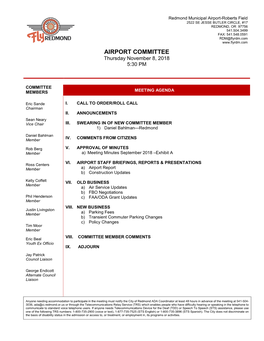 Committee Packet NOV 2018.Pdf