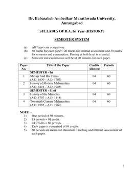 (History) Semester System