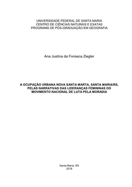 Ana Justina Da Fonseca Ziegler