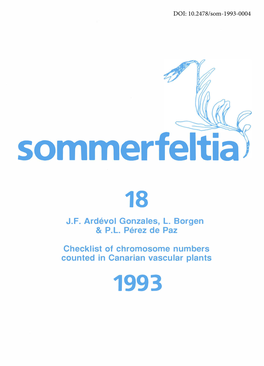 Sommerfeltia 18 JF Ardevol Gonzales, L. Borgen & PL Perez De