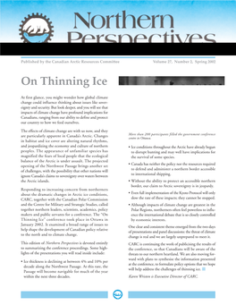 On Thinning Ice 2002