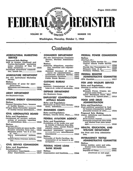 Federal Register: 29 Fed. Reg. 13515 (Oct. 1, 1964)