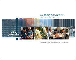 STATE of DOWNTOWN Colorado Springs 2016
