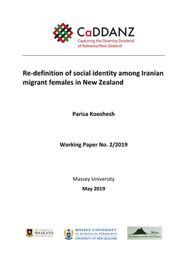 Re-Definition of Social Identity Among Iranian Migrant Females in New Zealand