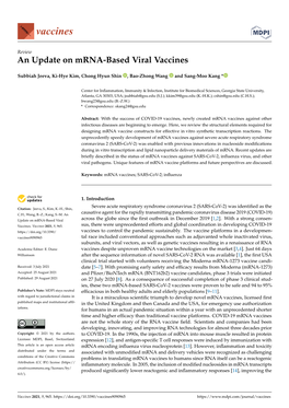 An Update on Mrna-Based Viral Vaccines