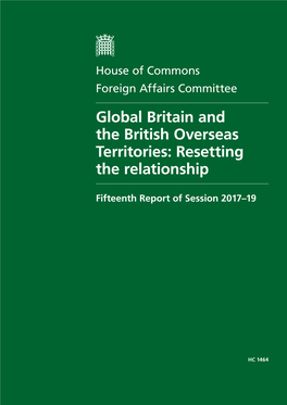 Global Britain and the British Overseas Territories: Resetting the Relationship