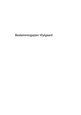 Bestemmingsplan Wytgaard