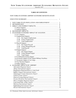 Table of Contents New York Statewide Airport