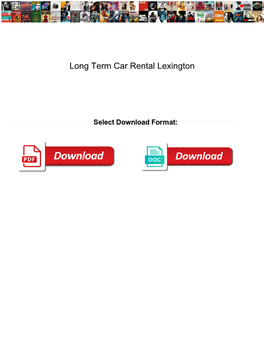 Long Term Car Rental Lexington