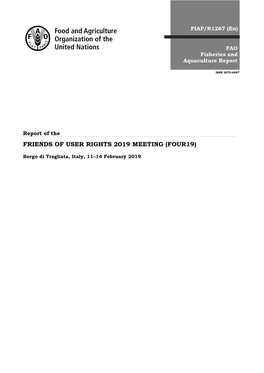 Report of the FRIENDS of USER RIGHTS 2019 MEETING (FOUR19)