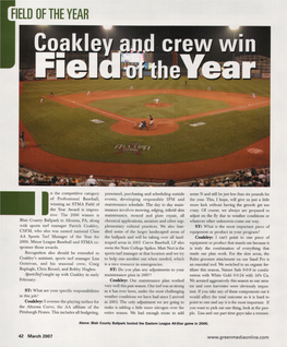 Coakley and Crew Win Field of the Year