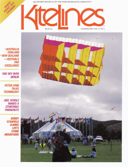 KITE LINES / SUMMER 1990 There's an Ideal Action Kite for Every Pilot
