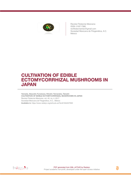 Cultivation of Edible Ectomycorrhizal Mushrooms in Japan