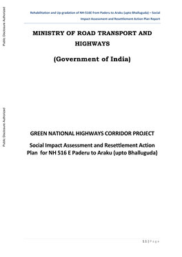 Social-Impact-Assessment-And-Resettlement-Action-Plan-For-NH-516-E-Paderu-To-Araku