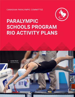 Paralympic Schools Program Rio Activity Plans