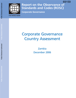 (ROSC) Corporate Governance Public Disclosure Authorized