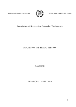 Association of Secretaries General of Parliaments