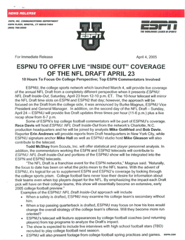 ESPNU to OFFER LIVE 