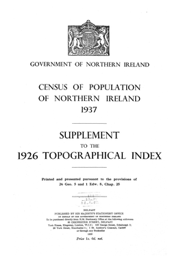 1937 Census Topographical Index