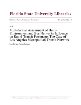 View of Rapid-Transit Station-Level Ridership Determinants (Partial Table): Research Methods and Demographic / Socioeconomic Factors 1996-2013
