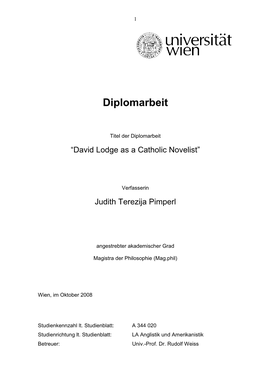 Diplomarbeit