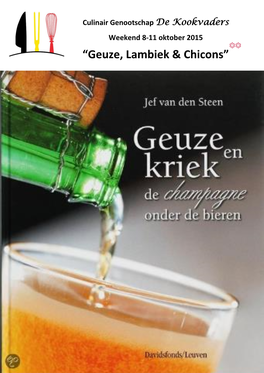 “Geuze, Lambiek & Chicons”