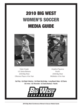 2010 Big West Women's Soccer Media Guide