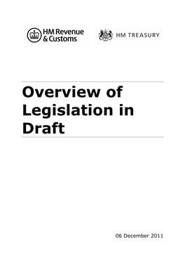 Overview of Draft Legislation for Finance Bill 2012