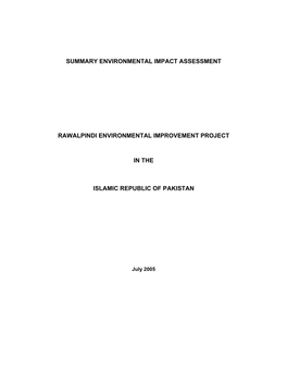 Summary Environmental Impact Assessment