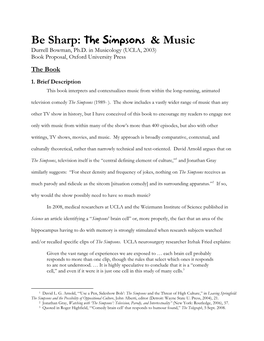 Be Sharp: the Simpsons & Music