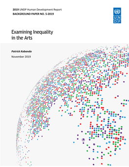 Examining Inequality in the Arts