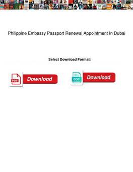 Philippine Embassy Passport Renewal Appointment in Dubai