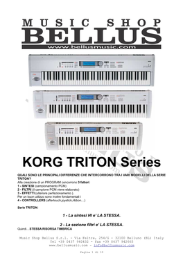 Synt Korg Serie Triton